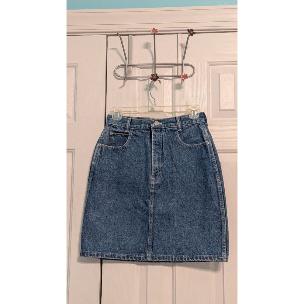 Women's Calvin Klein Denim Skirt Size 11/12 Blue